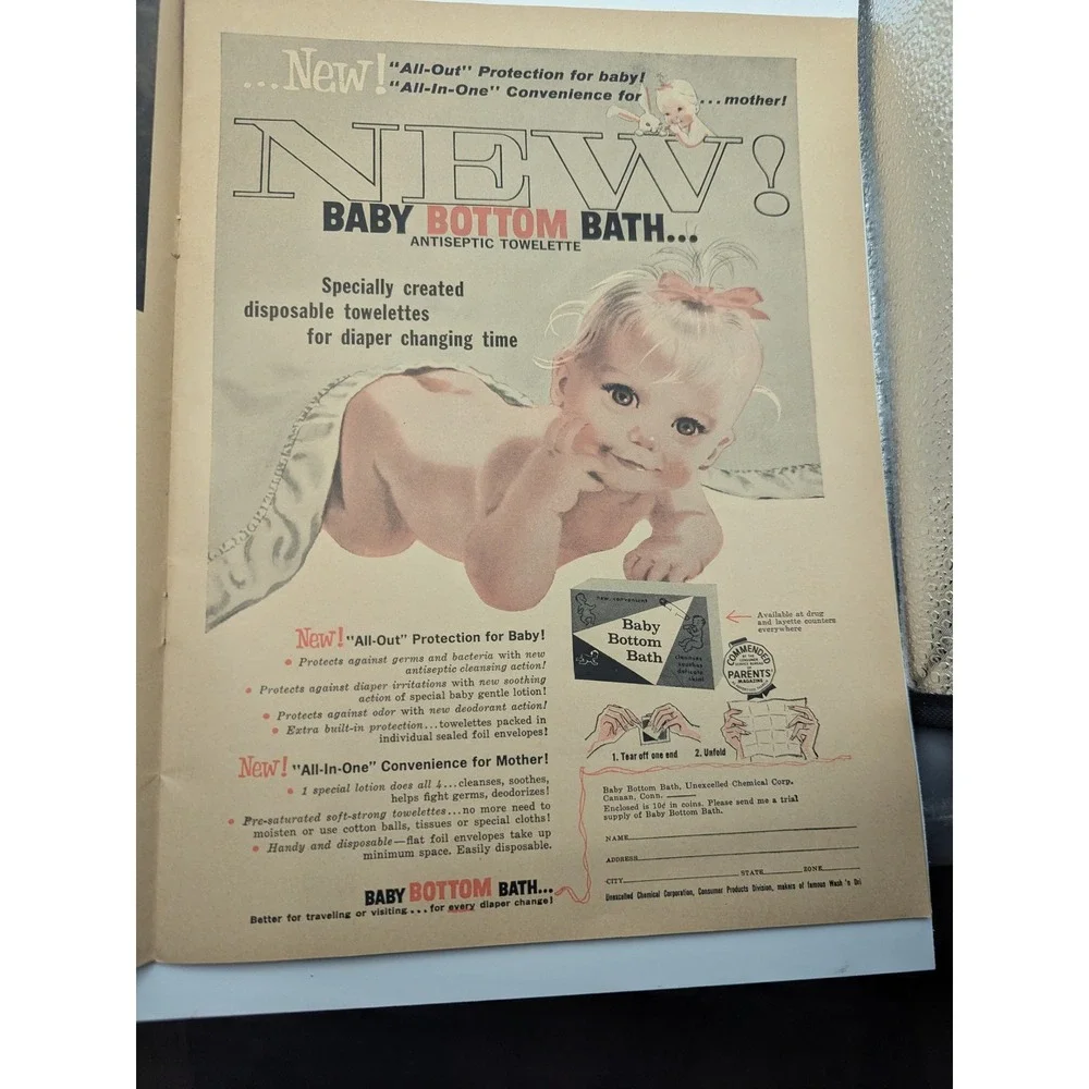 Vintage 1960 Baby's First Year Memory Book Health Record Journal Congratulations